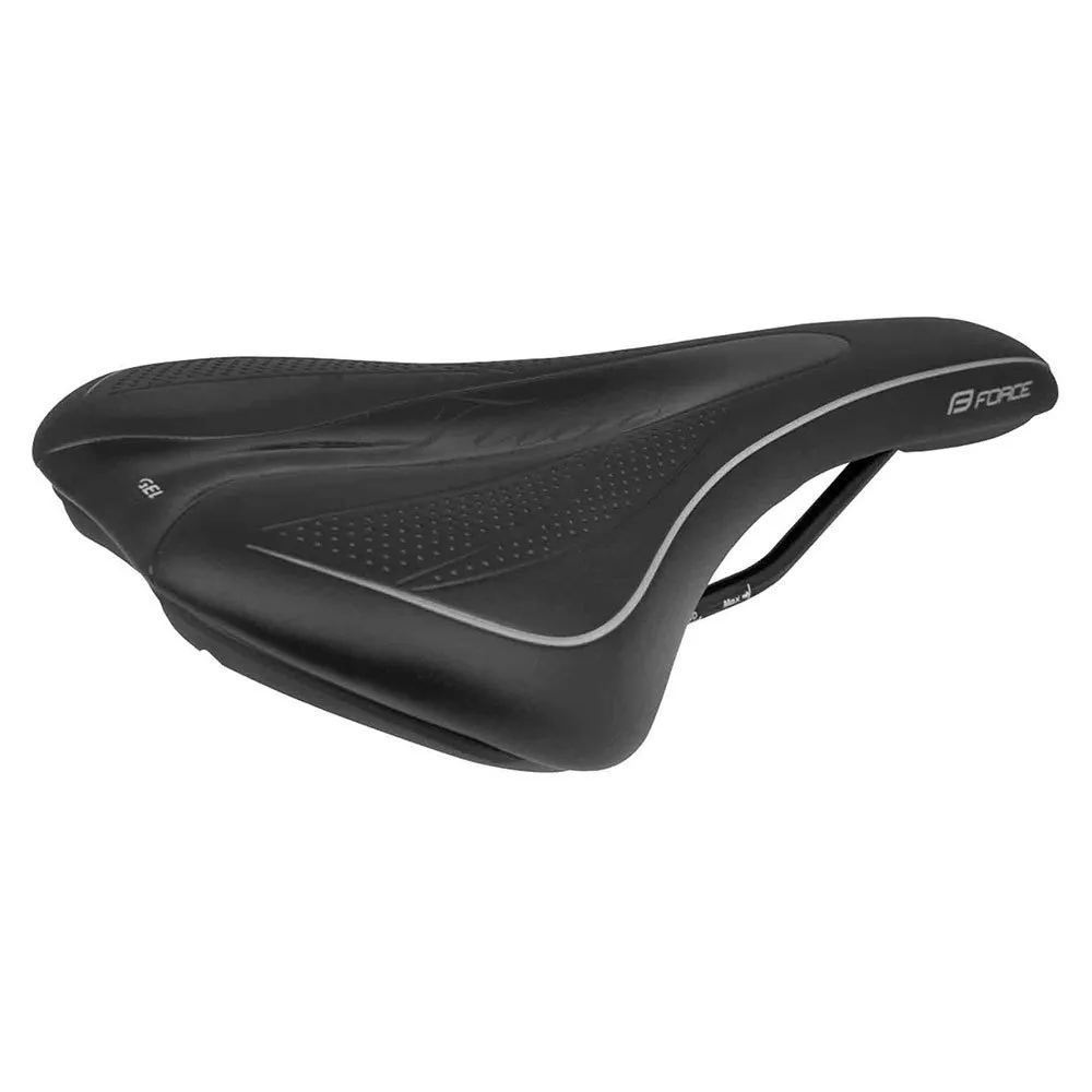 Force Trigo Gel Tech Sykkelsete, Black, 142mm