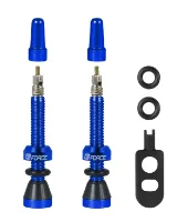 Force ventil sett til tubeless blå Force ventil sett til tubeless blå