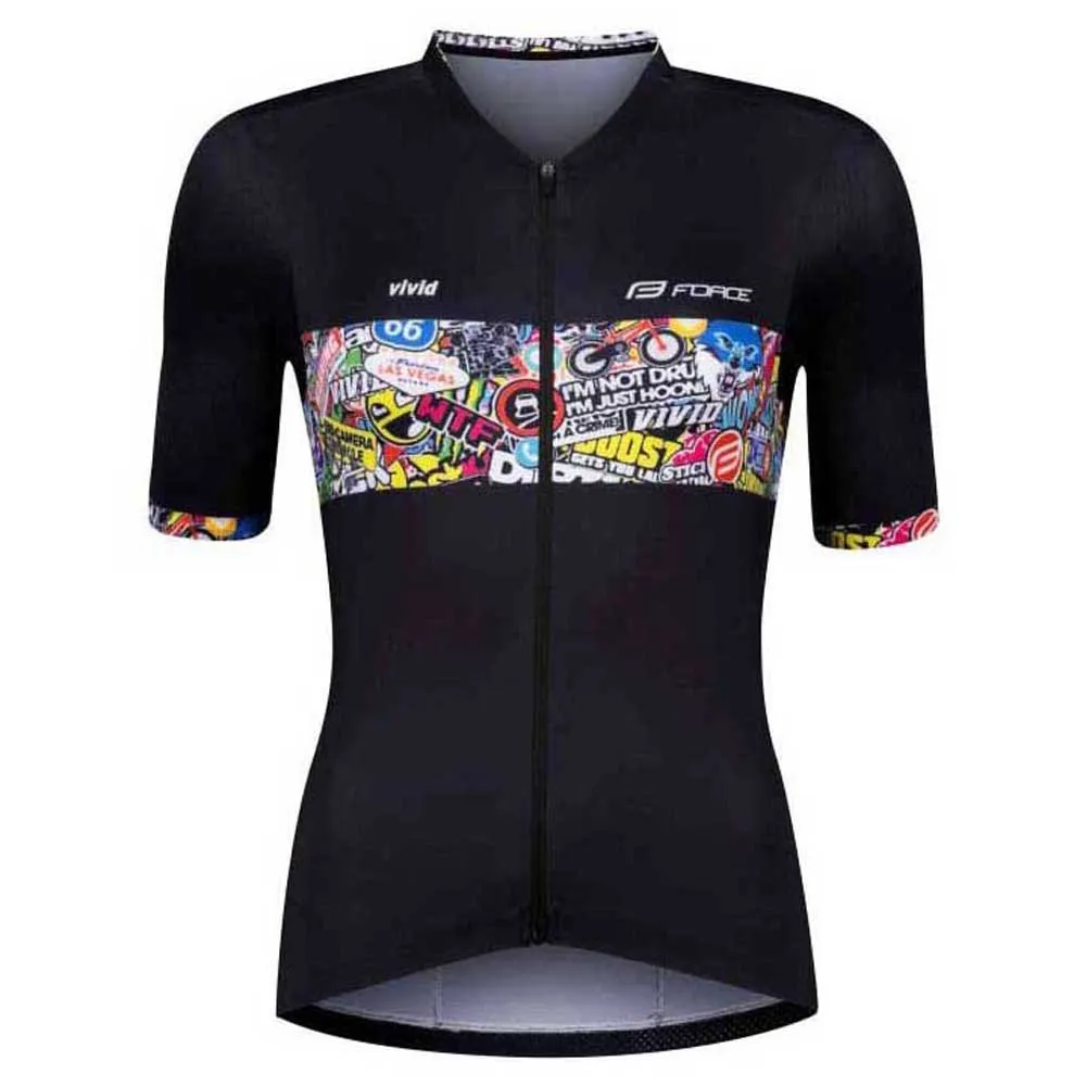 Force Vivid Kort Ermet Trøye, Black, M Force Vivid Kort Ermet Trøye, Black, M