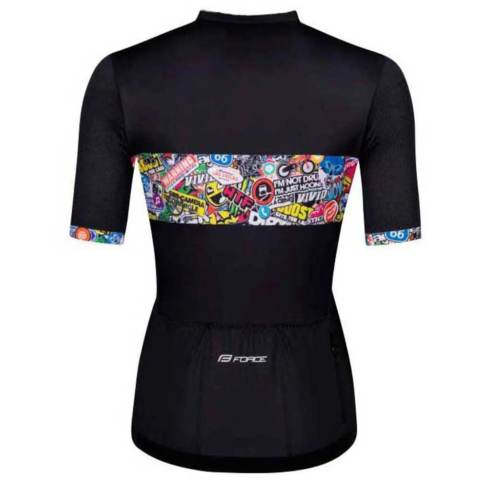 Force Vivid Kort Ermet Trøye, Black, M Force Vivid Kort Ermet Trøye, Black, M