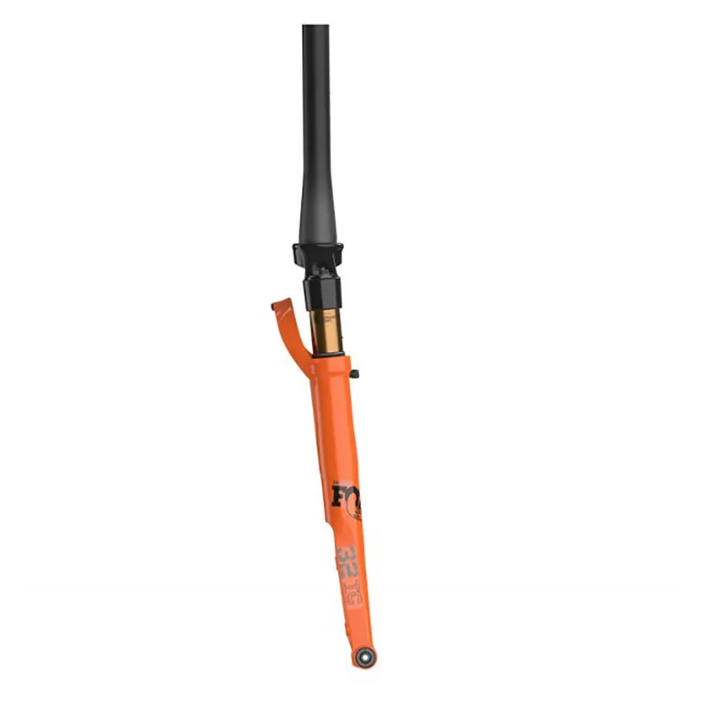 FOX 32 Ax Kashima Factory Series Fit4 3pos-adj 15x100 Mm 45 Offset Gravel Gaffel, Orange, 28" - 700C, 40mm FOX 32 Ax Kashima Factory Series Fit4 3pos-adj 15x100 Mm 45 Offset Gravel Gaffel, Orange, 28" - 700C, 40mm