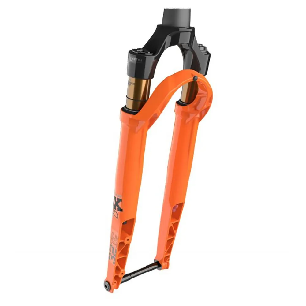 FOX 32 Ax Kashima Factory Series Fit4 3pos-adj 15x100 Mm 45 Offset Gravel Gaffel, Orange, 28" - 700C, 40mm FOX 32 Ax Kashima Factory Series Fit4 3pos-adj 15x100 Mm 45 Offset Gravel Gaffel, Orange, 28" - 700C, 40mm