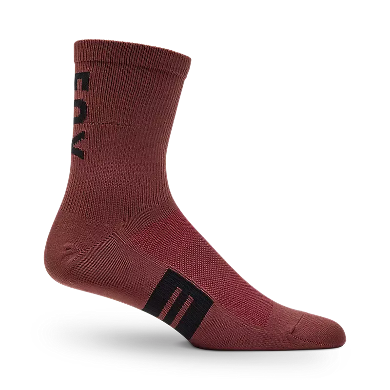 FOX 6"Flexair merino sykkelstrømper rust