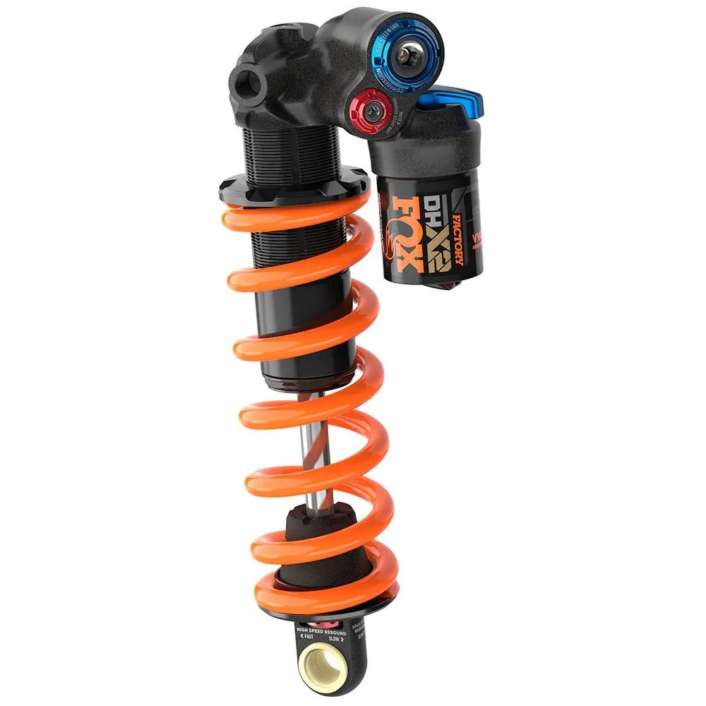 FOX Dhx2 Factory Series Cr 2pos-adj Trunnion Støtdemper, Black, 55mm, 185mm