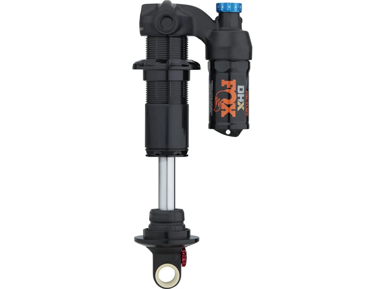FOX Factory DHX 2POS Factory Trunnion Dämpfer Modell 2022, Black, 52.5mm