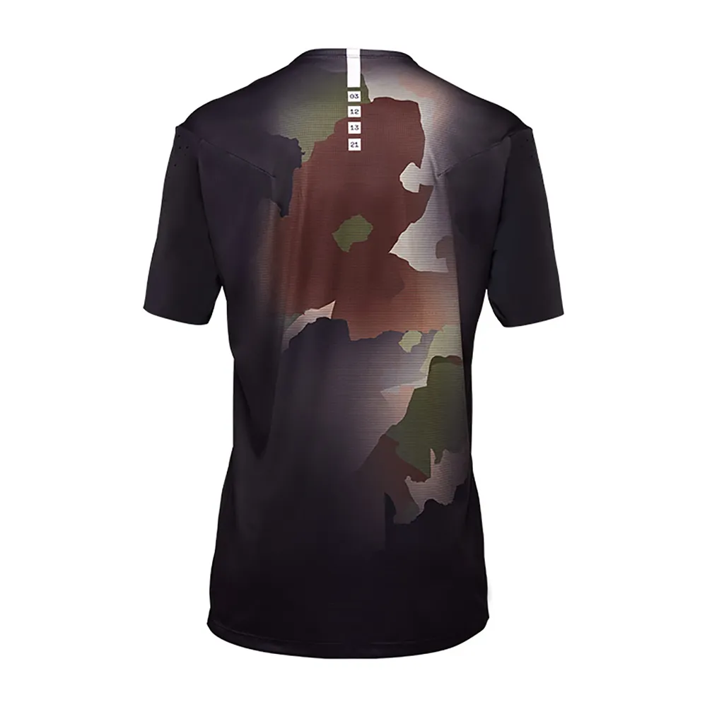 FOX Flexair Pro Gm Kortskjortet Enduro-sykkeltrøye, Green camo, L