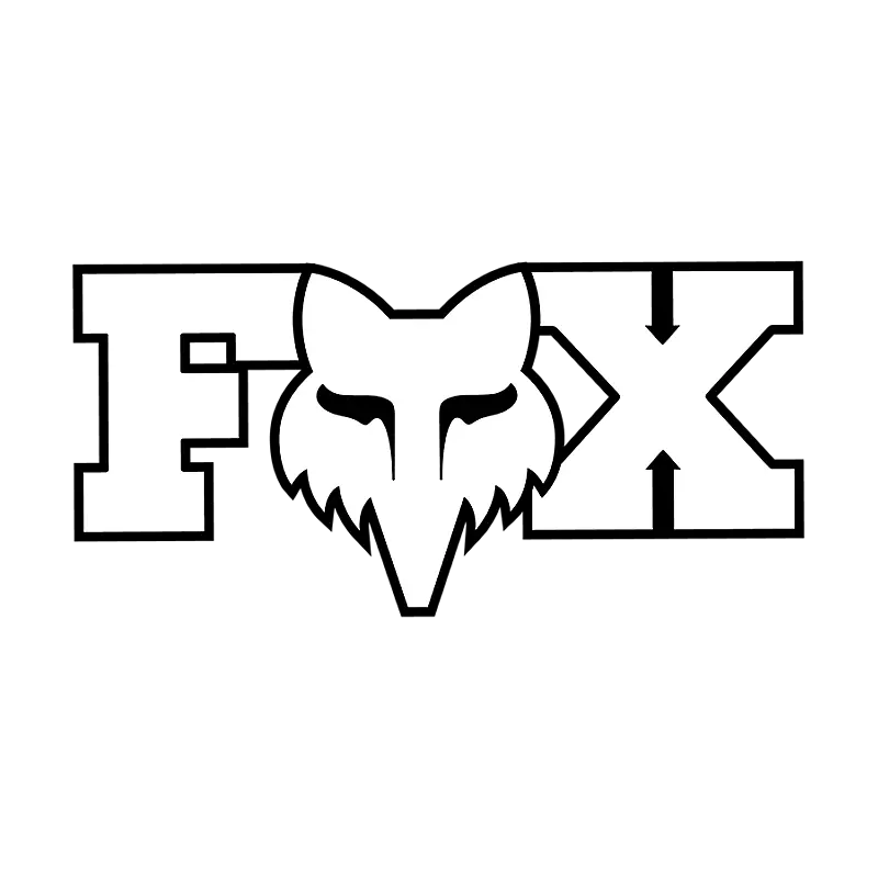 FOX Head Klistremerke 7"