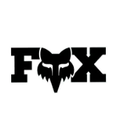 FOX Head Klistremerke 7"Svart