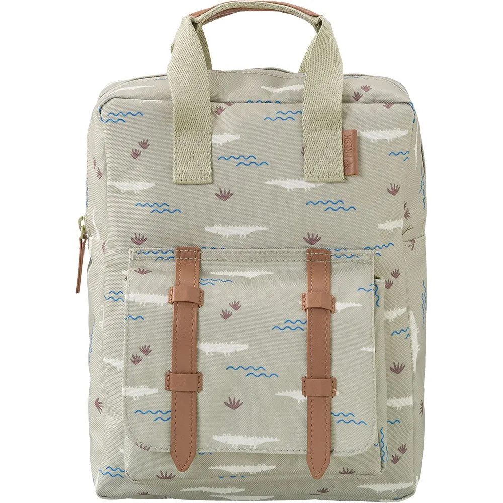 Fresk Crocodile Mini Ryggsekk, Multicolor