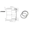 FSA 4 (e/i) Integrert Styrelager, Black / silver, One Size