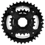 FSA Brose W0108+wb273+wc063 Kjettingring, Anodized black, 36-22t