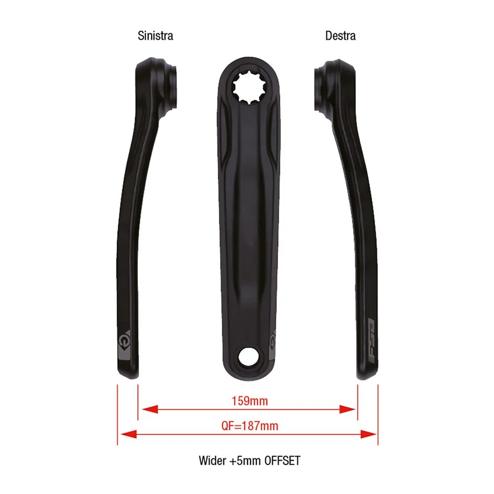 FSA Ck-761/is Krankarm, Black, 175mm
