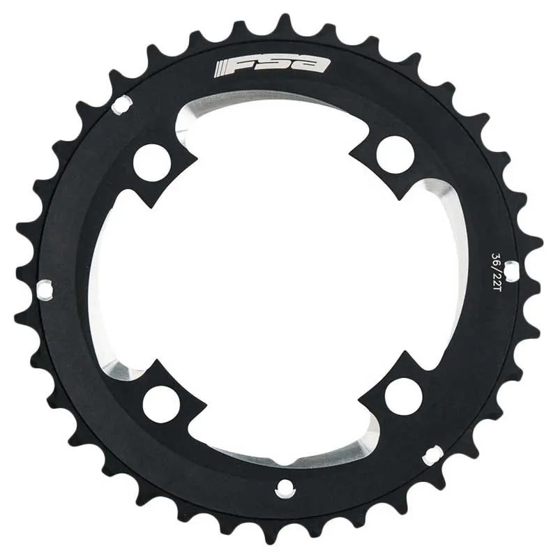 FSA E-bike Bosch Gen4 104 Bcd Kjettingring, Black, 50-34t