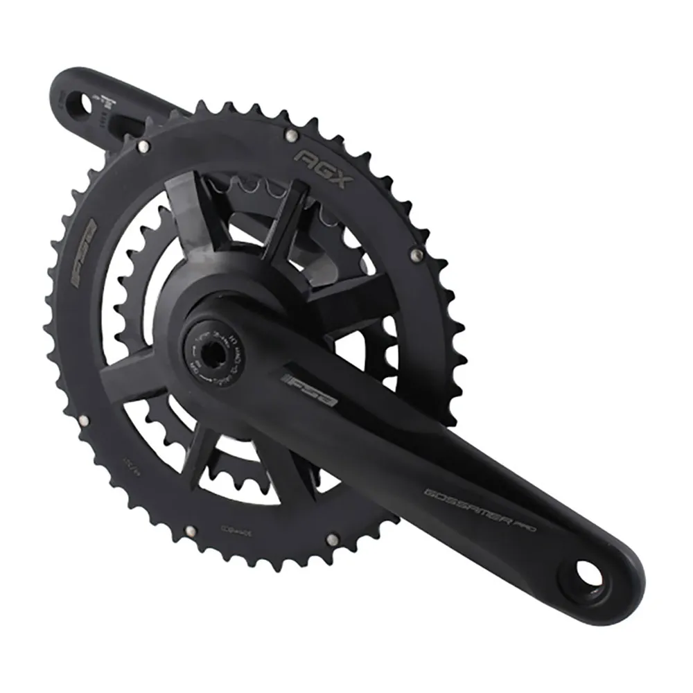 FSA Gossamer Agx+ Direct Mount Megaexo B4 2x Kranksett Refurbished, Black, 172.5mm