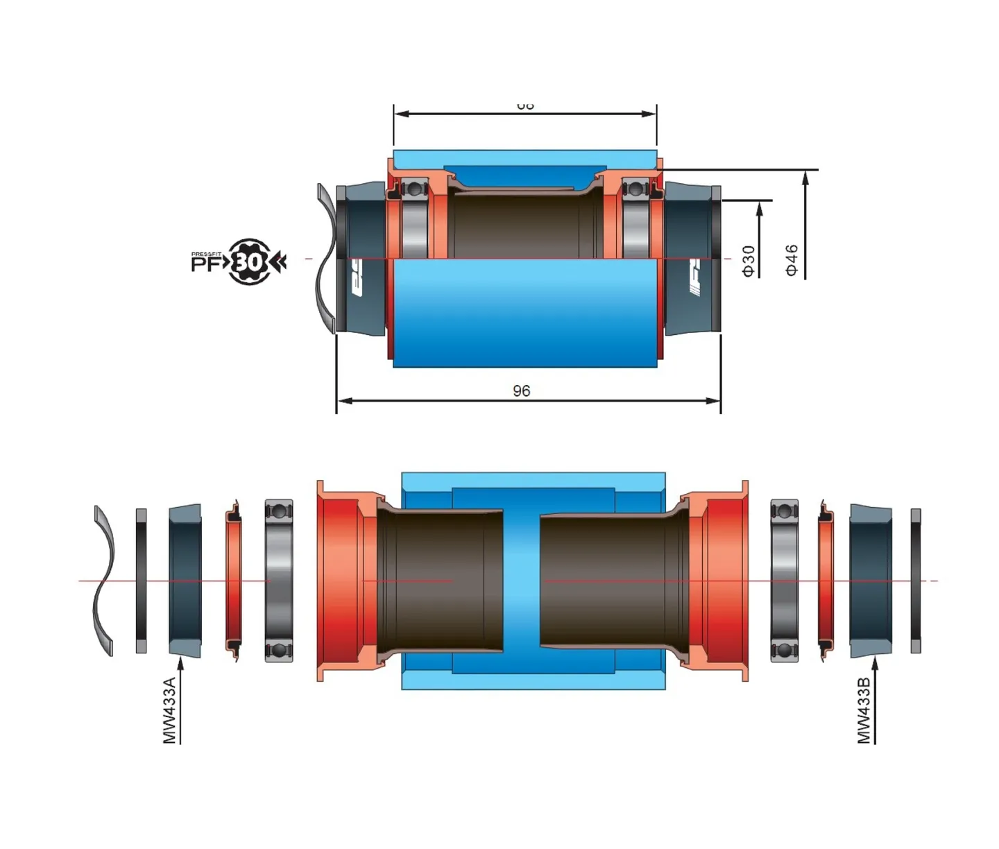 FSA Kranklager Adapter