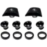 FSA Megatooth Nail Red Bcd104 Fixing Kit Krankarm Skrue Sett, Silver / black, One Size