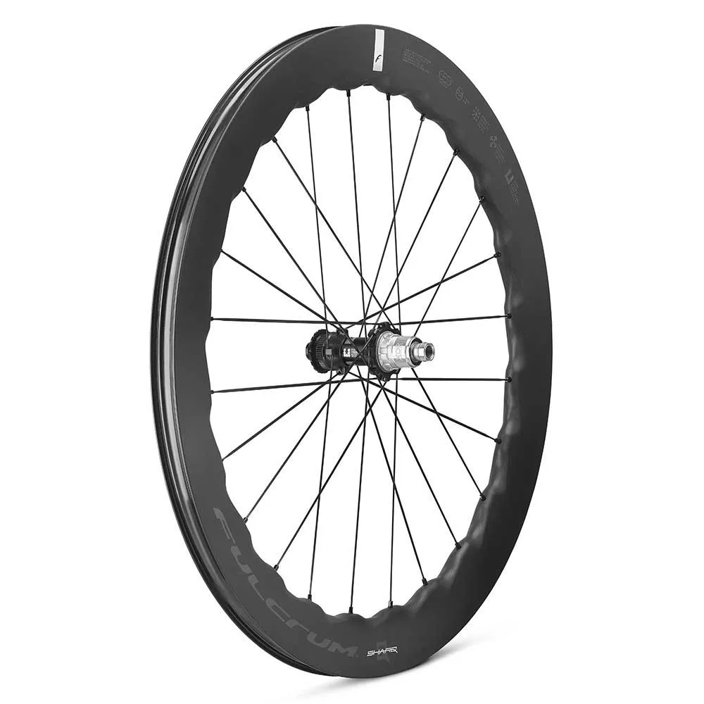 Fulcrum Sharq 57 C25 Afs Cl Disc Tubeless Hjulsett For Grussykkel, Black, 12 x 100/12 x 142mm, Shimano Micro Spline Fulcrum Sharq 57 C25 Afs Cl Disc Tubeless Hjulsett For Grussykkel, Black, 12 x 100/12 x 142mm, Shimano Micro Spline