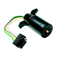 Fultyme Rv Adapter Fra 7-pins Rund Til 4-pins Flat
