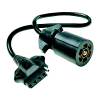 Fultyme Rv Adapter Fra 7-pins Rund Til 5-pins Flat Fultyme Rv Adapter Fra 7-pins Rund Til 5-pins Flat