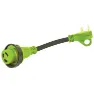Fultyme Rv Vri-lås Adapter 30 Cm 15a, Green / black, One Size