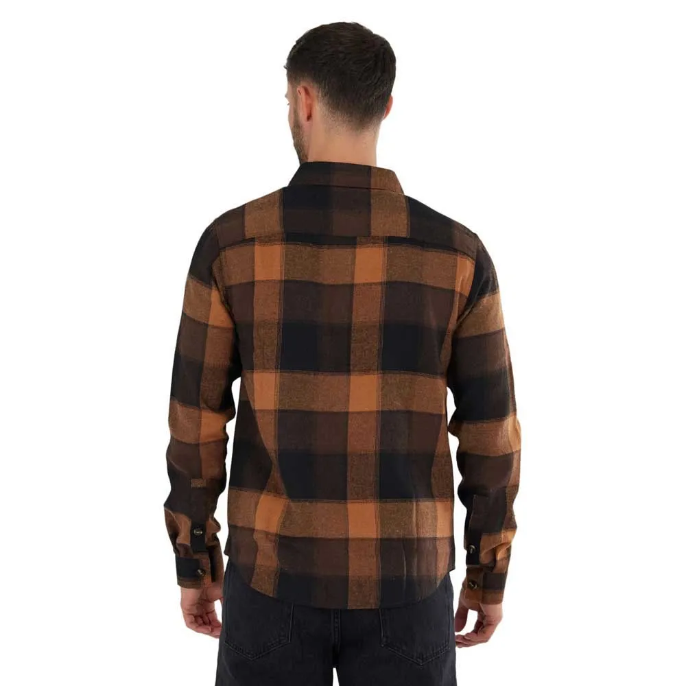 Fundango Harris Skjorte Med Lange Ermer, Tobacco Fundango Harris Skjorte Med Lange Ermer, Tobacco