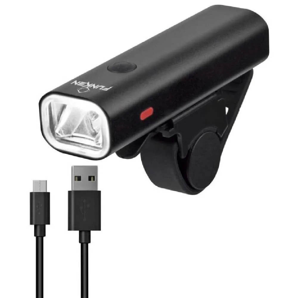 Funken 2000-500mah Sykkellyktesett, Black, 400-50 Lysstyrker