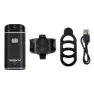Funken 2x Cree 1800mah Li-poly Frontlys, Black, 500 Lysstyrker
