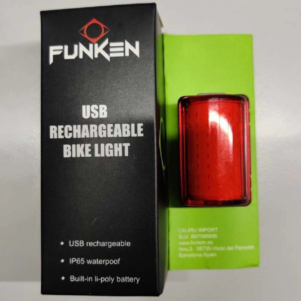 Funken Clic Integrada 500mah Baklys, Red, 100 Lysstyrker Funken Clic Integrada 500mah Baklys, Red, 100 Lysstyrker