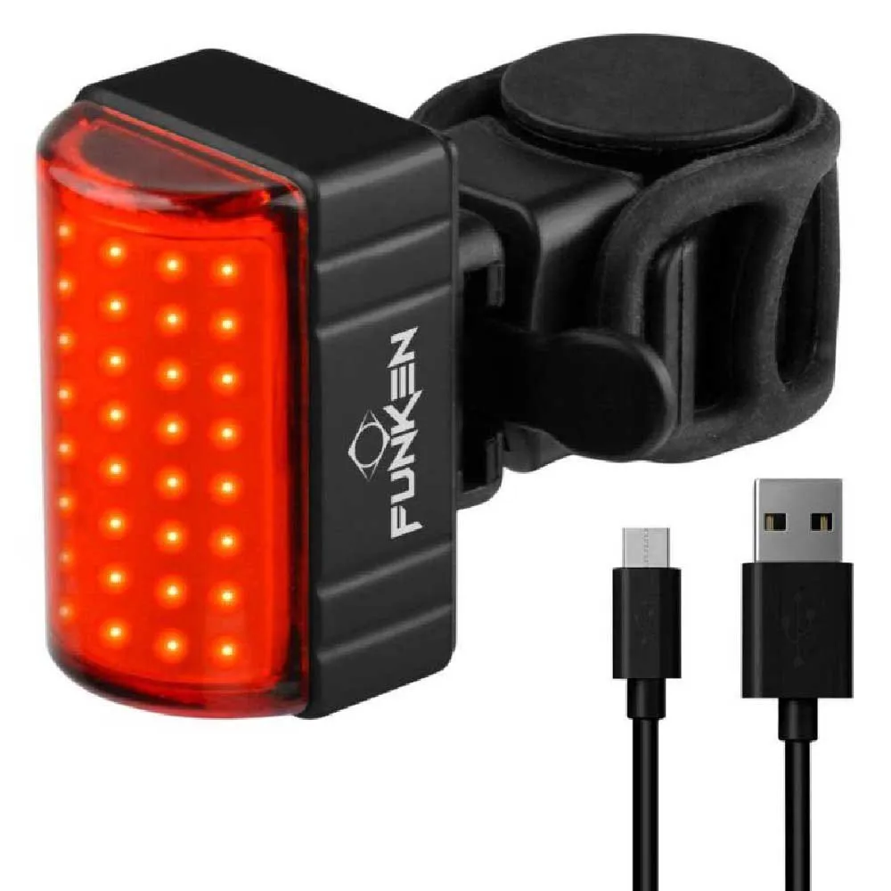 Funken Clic Integrada 500mah Baklys, Red, 100 Lysstyrker Funken Clic Integrada 500mah Baklys, Red, 100 Lysstyrker