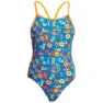 Funkita Big Cat Bash Badetøy female, Novelty blue, 10Y