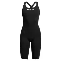 Funkita Fast Legs Still Black åpen Rygg Konkurransebadedrakt female Funkita Fast Legs Still Black åpen Rygg Konkurransebadedrakt female