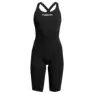 Funkita Fast Legs Still Black åpen Rygg Konkurransebadedrakt female