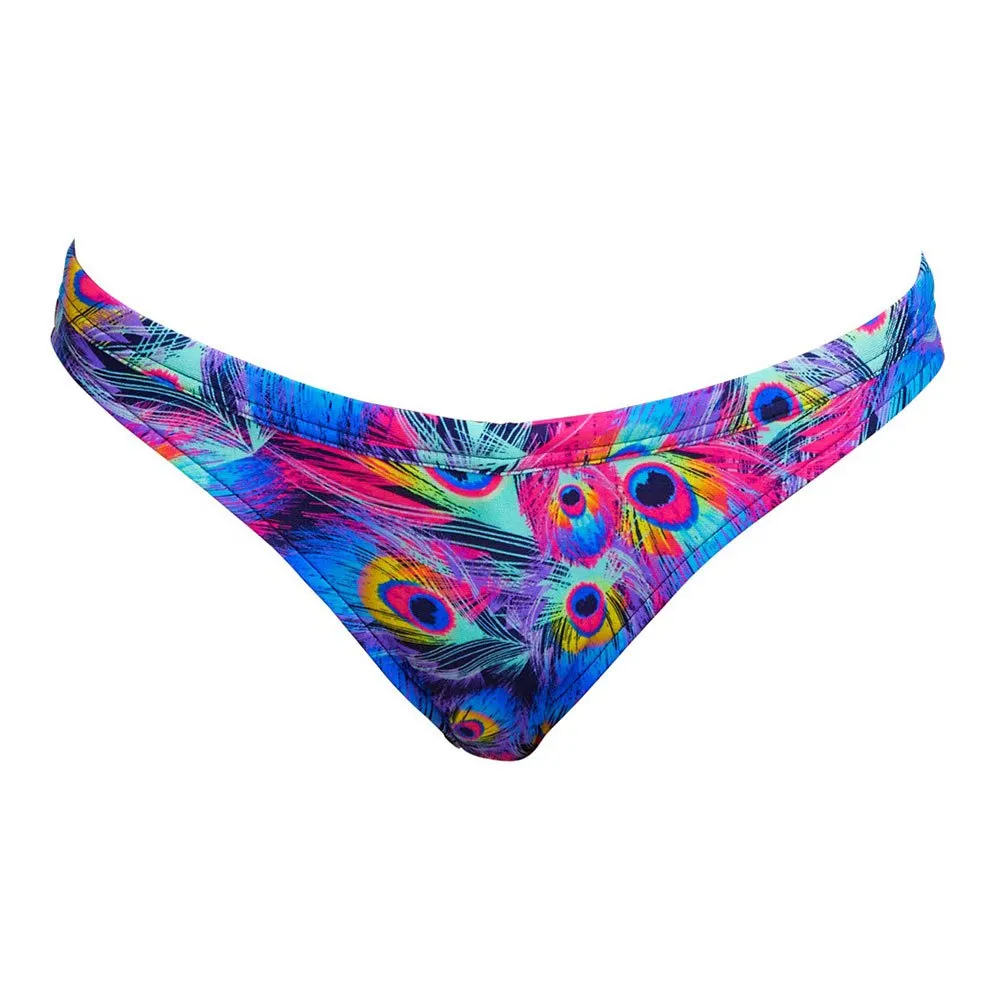 Funkita Hipster Peacock Paradise Bikini Bunn female, Illustration aqua / multi, AUS 10 Funkita Hipster Peacock Paradise Bikini Bunn female, Illustration aqua / multi, AUS 10