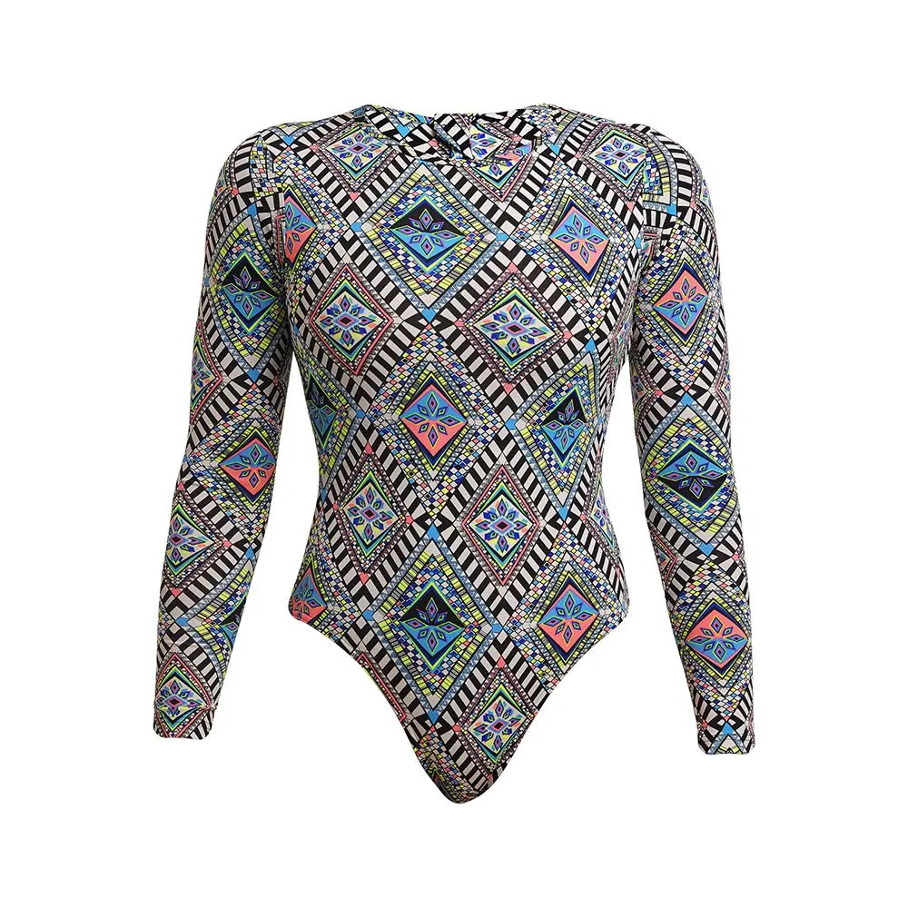 Funkita Long Shot Weave Please Badetøy female, Weave please