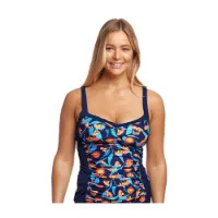 Funkita Ruched Panelled Tankini female Funkita Ruched Panelled Tankini female