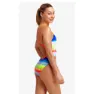 Funkita Single Strap Dye Hard Badetøy female, Stripes multi / white, 10Y