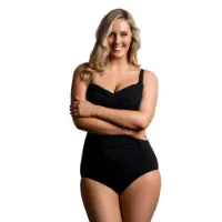 Funkita Still Black Ruched Badetøy female Funkita Still Black Ruched Badetøy female