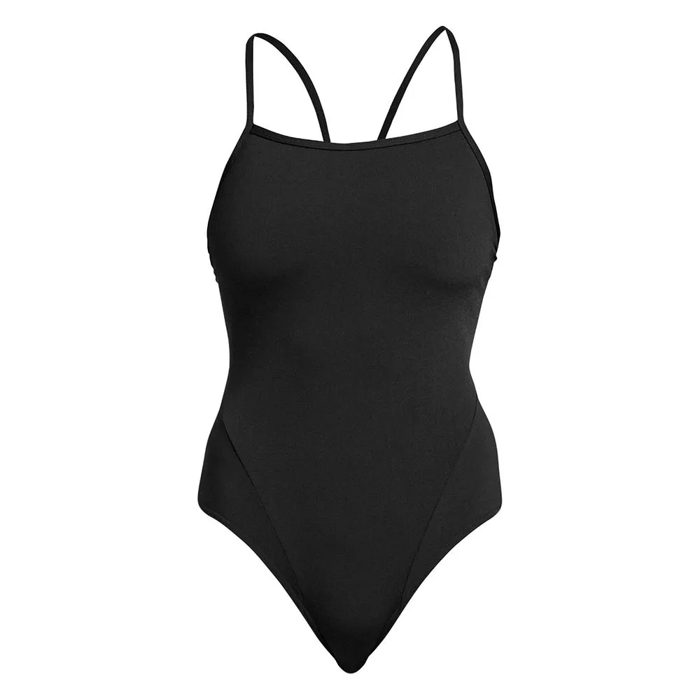 Funkita Swim Secure Still Black Badetøy female, Still black