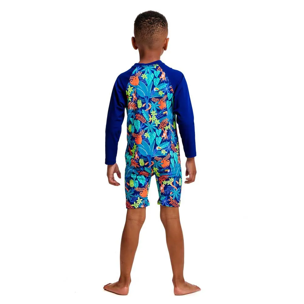 Funky Trunks Go Slothed Uv-beskyttende Langermet Jumpsuit Til Barn unisex