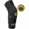 FUSE Omega Kids Albuebeskyttere, Black / neon yellow