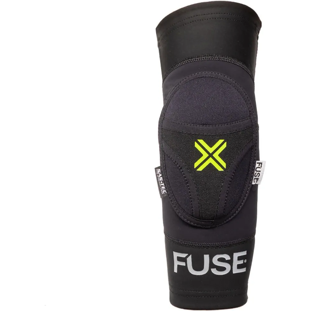 FUSE Omega Kids Albuebeskyttere, Black / neon yellow FUSE Omega Kids Albuebeskyttere, Black / neon yellow