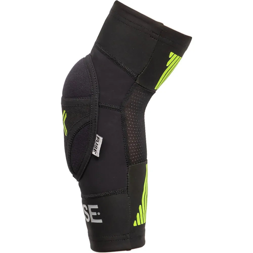 FUSE Omega Kids Albuebeskyttere, Black / neon yellow FUSE Omega Kids Albuebeskyttere, Black / neon yellow