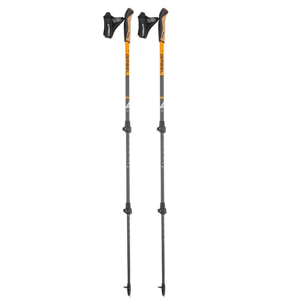 Gabel Carbon Xt 3s-100 F.l Spaserstokker, Black / orange, 54-135cm Gabel Carbon Xt 3s-100 F.l Spaserstokker, Black / orange, 54-135cm