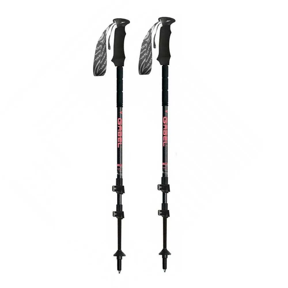 Gabel Escape Carbon Tour Lite Spaserstokker, Black / pink, 59-131cm Gabel Escape Carbon Tour Lite Spaserstokker, Black / pink, 59-131cm