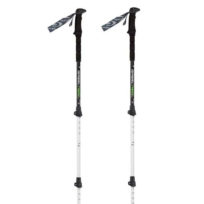 Gabel Mont Blanc Tour Lite Spaserstokker, Black / green, 66-144cm Gabel Mont Blanc Tour Lite Spaserstokker, Black / green, 66-144cm