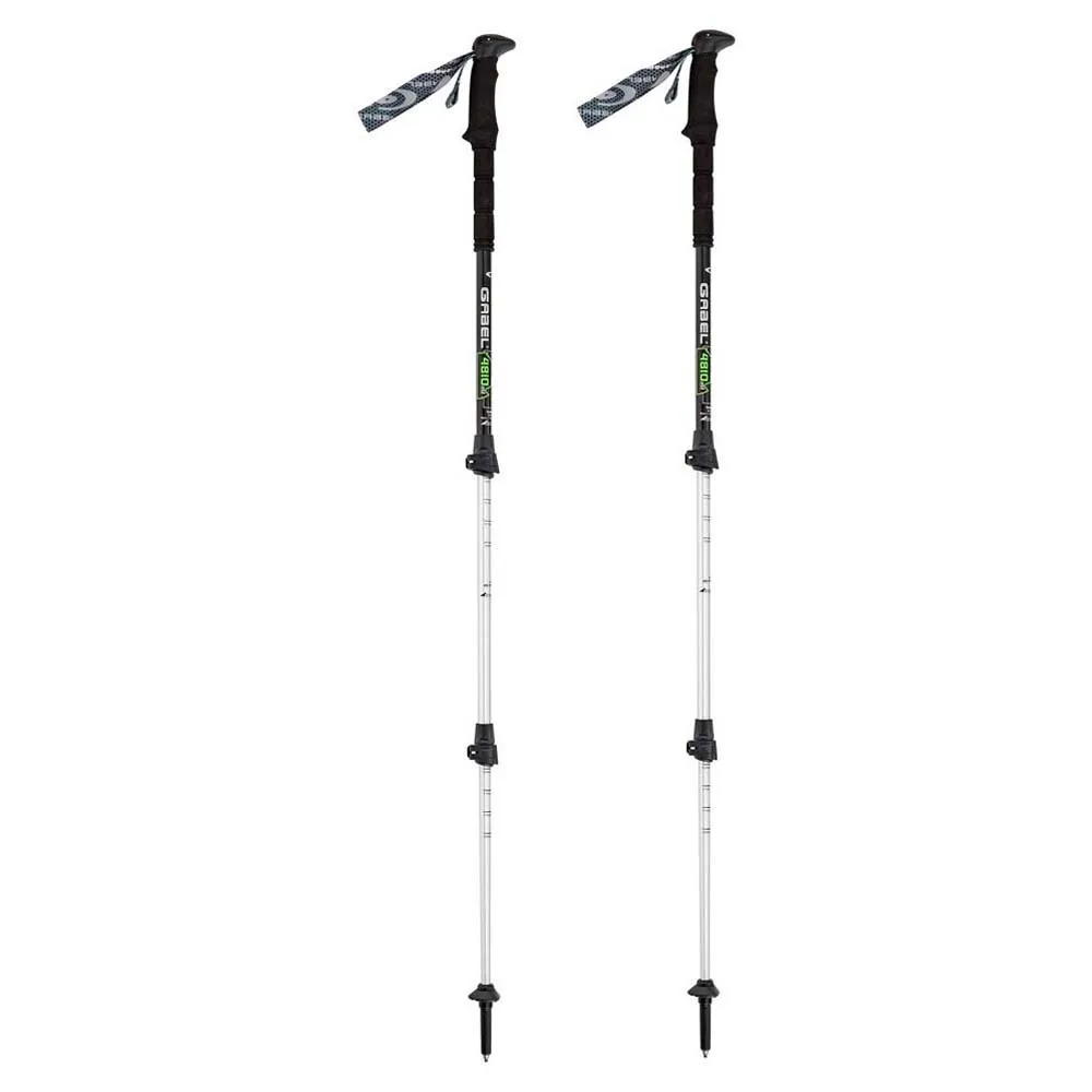Gabel Mont Blanc Tour Lite Spaserstokker, Black / green, 66-144cm Gabel Mont Blanc Tour Lite Spaserstokker, Black / green, 66-144cm