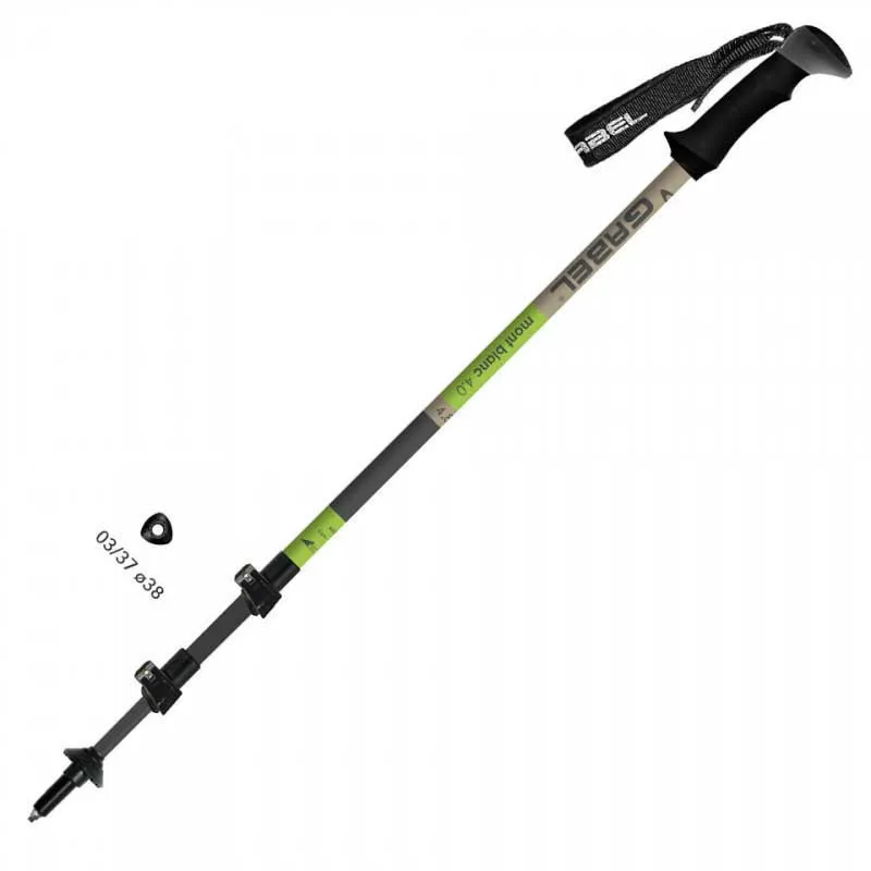Gabel Montblanc 4.0 Alu Telescopic Spaserstokker Gabel Montblanc 4.0 Alu Telescopic Spaserstokker