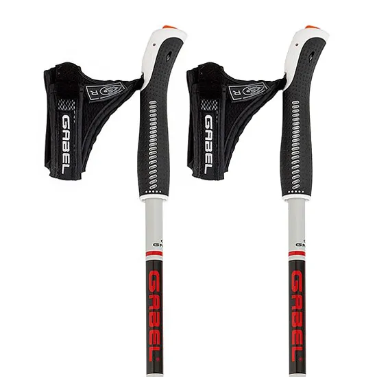 Gabel Stretch Ice Spaserstokker, White, 75-130cm