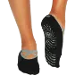 Gaiam Grippy Yoga-Bare Sokker, Svart, S/M
