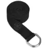 Gaiam Yoga Strap Black - 8ft (244 cm), Yoga tilbehør